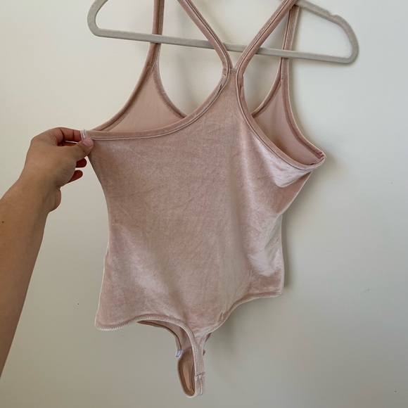 NWT Madewell Velour Blush Racerback Bodysuit - Picture 8 of 8